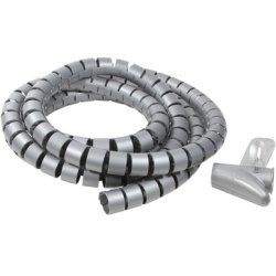 LogiLink Attache-câbles, 1,5 m, diamètre: 25 mm, gris