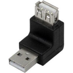 LogiLink Adaptateur USB 2.0, USB-A mâle- femelle, 270 degrés