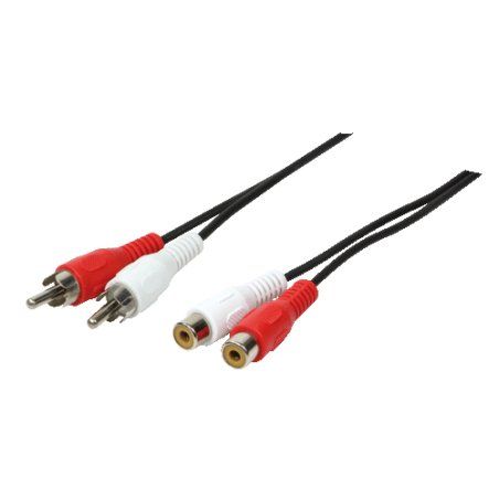 LogiLink 2xRCA - 2xRCA, 5m câble audio Noir
