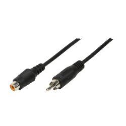 LogiLink RCA - RCA, 10m câble audio Noir