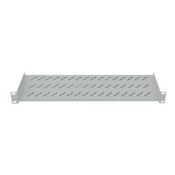 LogiLink Etagère 19", 2 U, montage fixe, (P)250 mm, gris