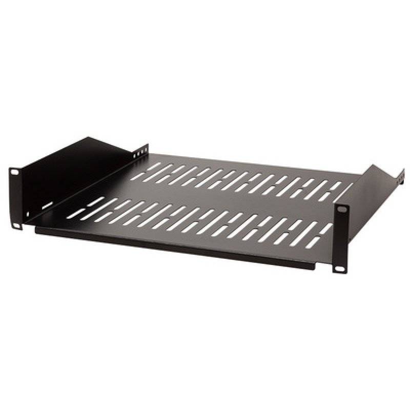 LogiLink Etagère 19", 2 U, montage fixe, (P)400 mm, gris