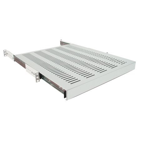 LogiLink Etagère 19", 1 U, téléscopique, (P)600 mm, gris