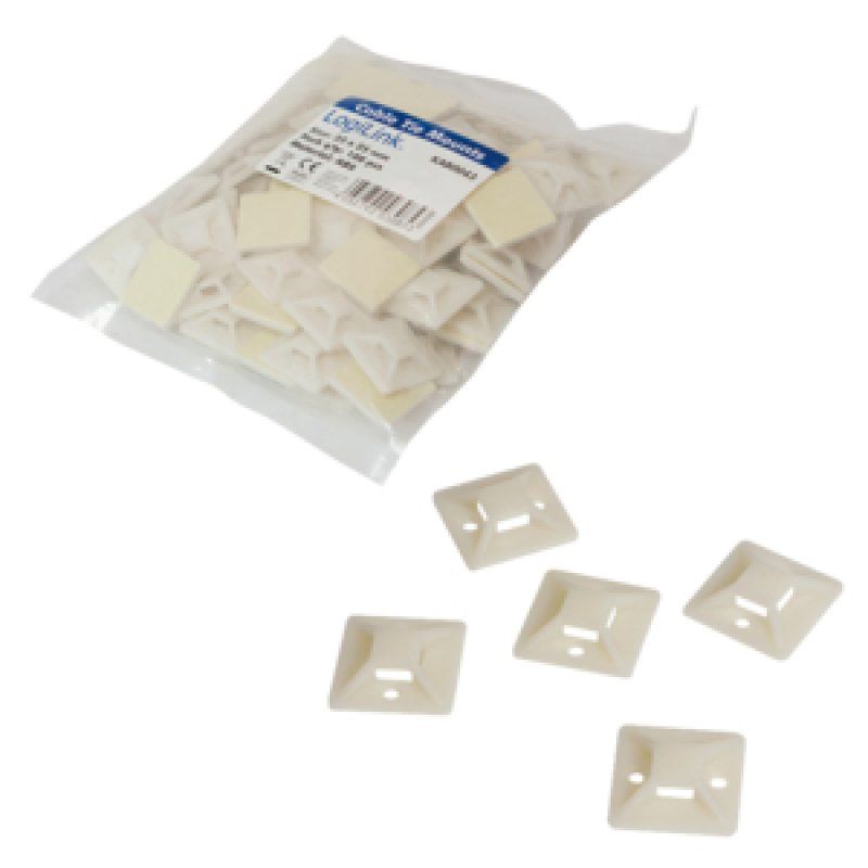 LogiLink KAB0043 cable tie Acrylonitrile butadiene styrene (ABS) Ivory 100 pc(s)