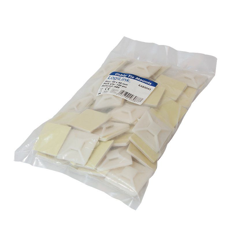 LogiLink KAB0045 support d'attache-câble Synthétique ABS