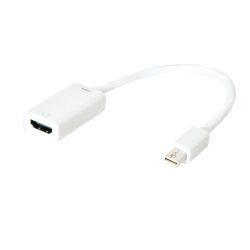 LogiLink CV0036B câble vidéo et adaptateur 0,15 m Mini DisplayPort HDMI Type A (Standard) Blanc
