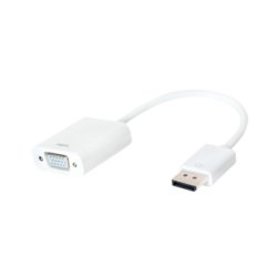 LogiLink CV0059B video cable adapter VGA (D-Sub) DisplayPort White
