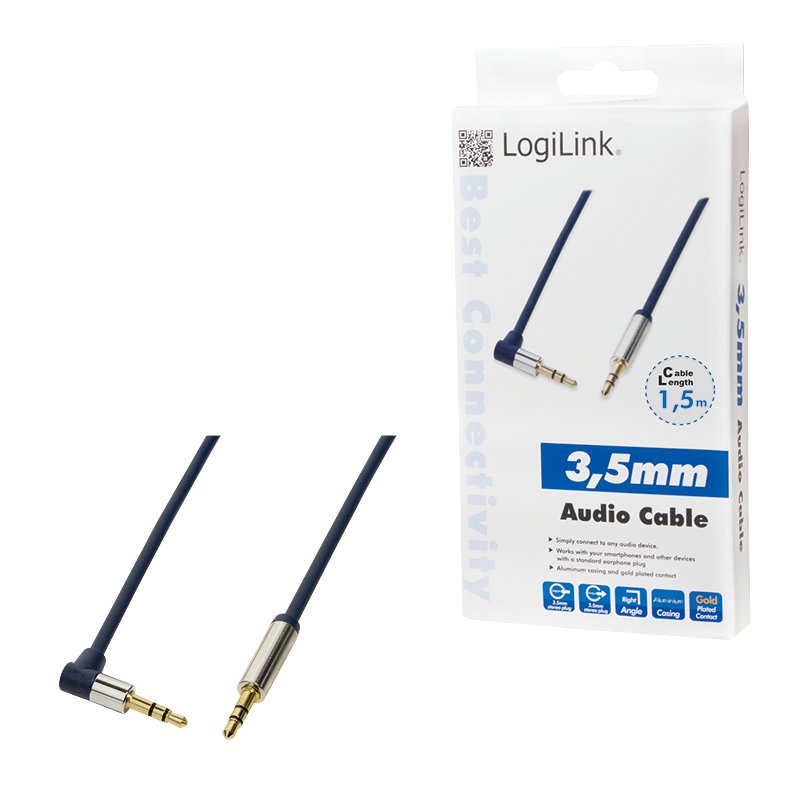 LogiLink 3.5mm - 3.5mm 1.5m audio cable Blue