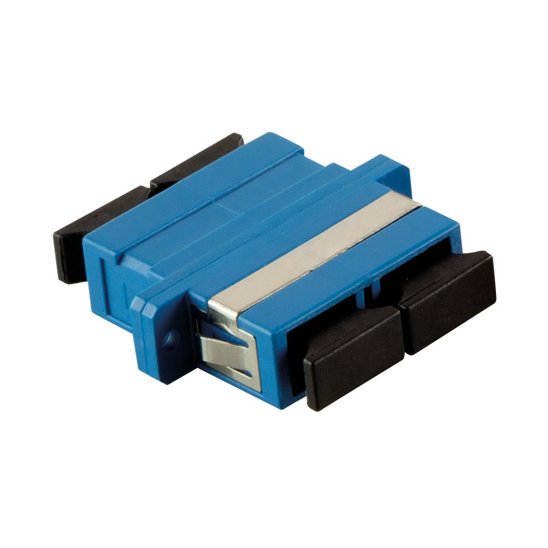 LogiLink SC/SC adaptateur de fibres optiques SC/SC 1 pièce(s) Bleu