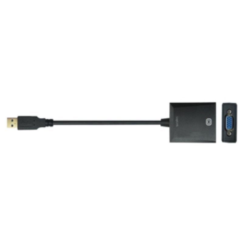 DIGITUS Adaptateur graphique USB 3.0 - VGA, noir
