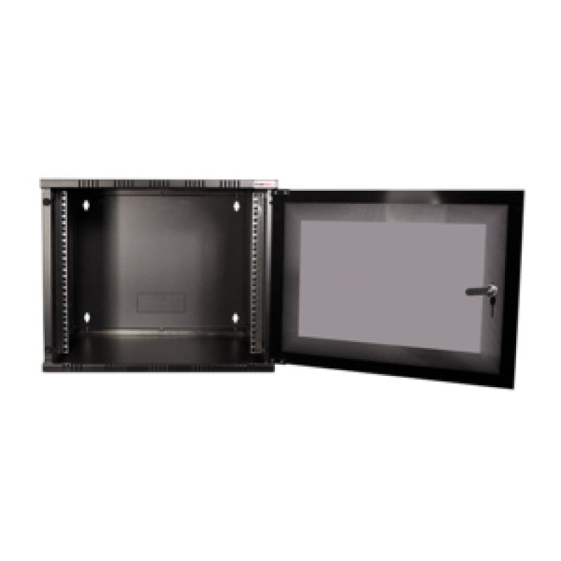 LogiLink W06A40B rack cabinet 6U Wall mounted rack Black