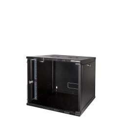 LogiLink W09A54B rack cabinet 9U Wall mounted rack Black