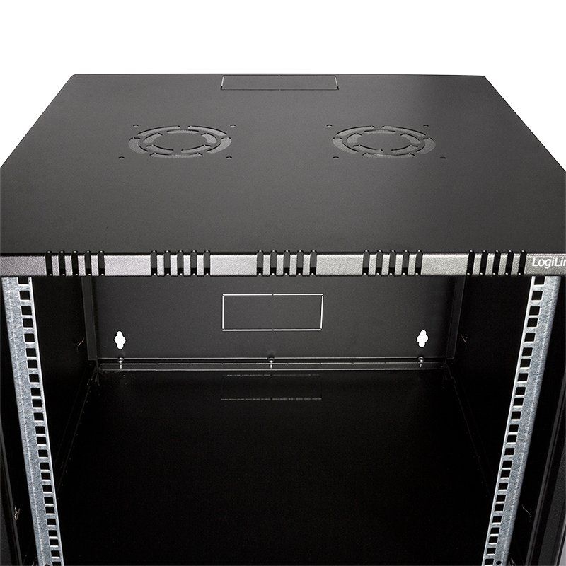 LogiLink W09A54B étagère 9U Rack monté sur le mur Noir