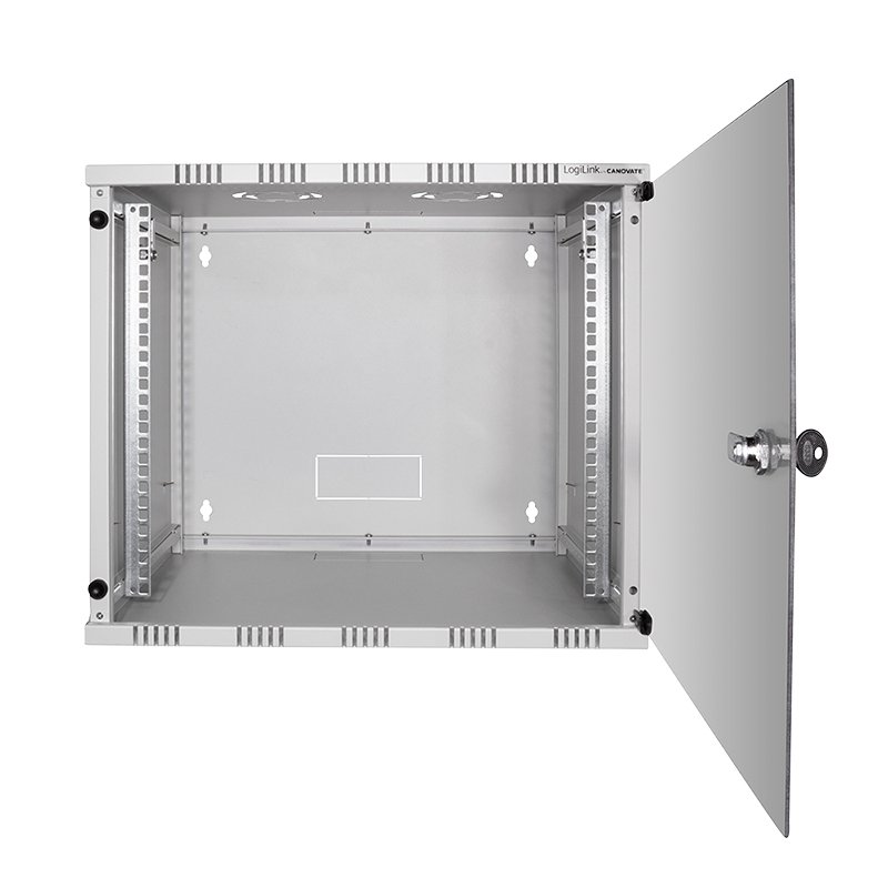 LogiLink W09A54G étagère 9U Rack monté sur le mur Gris