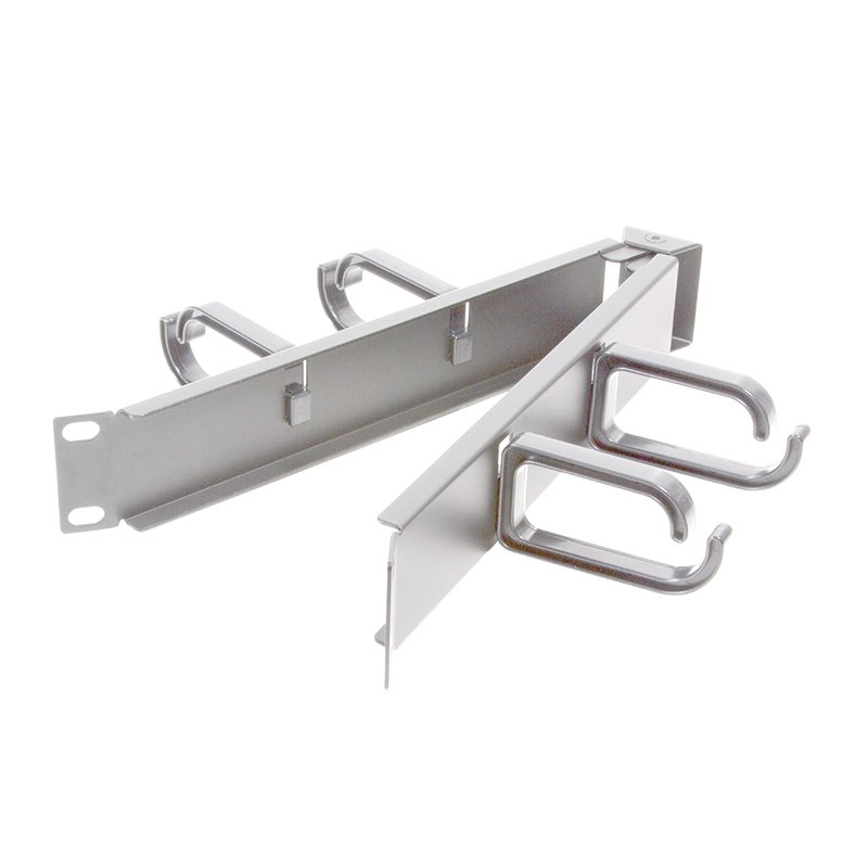 LogiLink Panneau guide-câbles 19", 1 U, courbé, gris clair