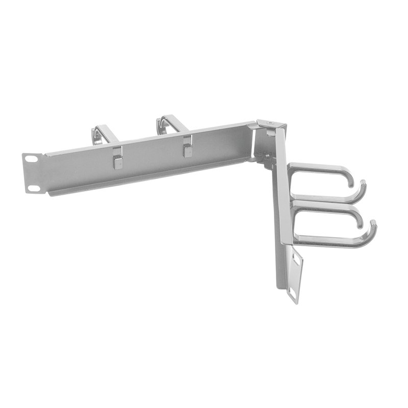 LogiLink Panneau guide-câbles 19", 1 U, courbé, gris clair