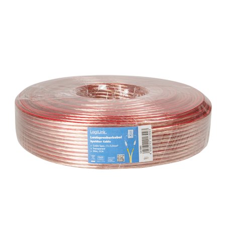 LogiLink CA1085 câble audio 50 m Transparent