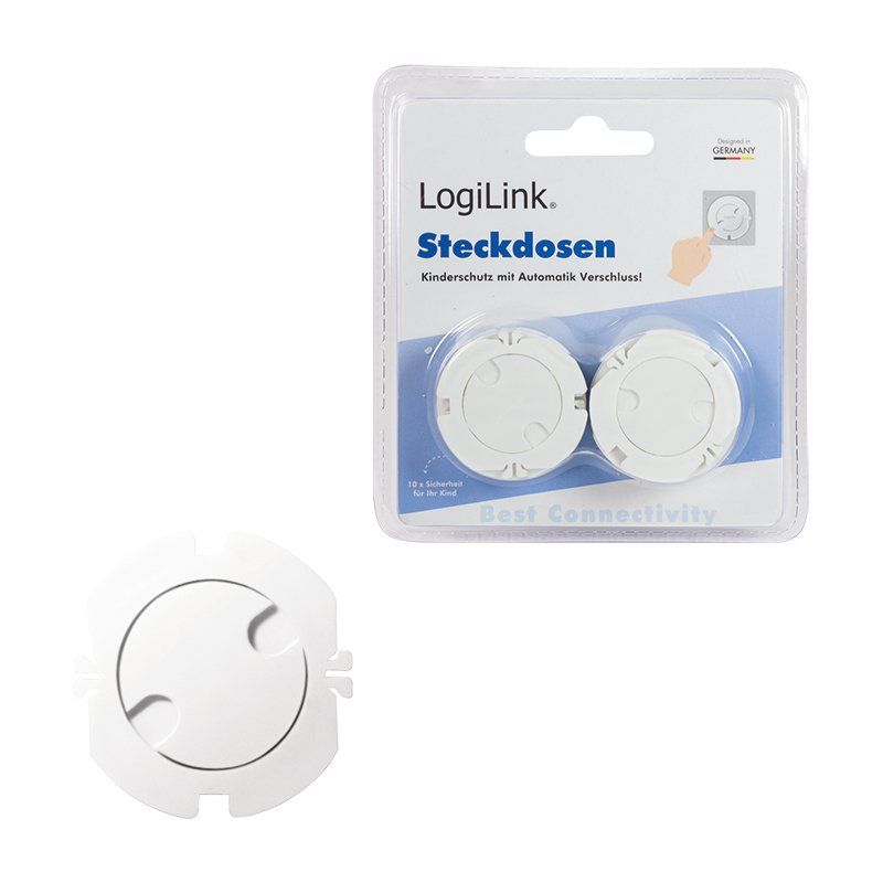 LogiLink EC3002 protection de sécurité pour prise Blanc 10 pièce(s)