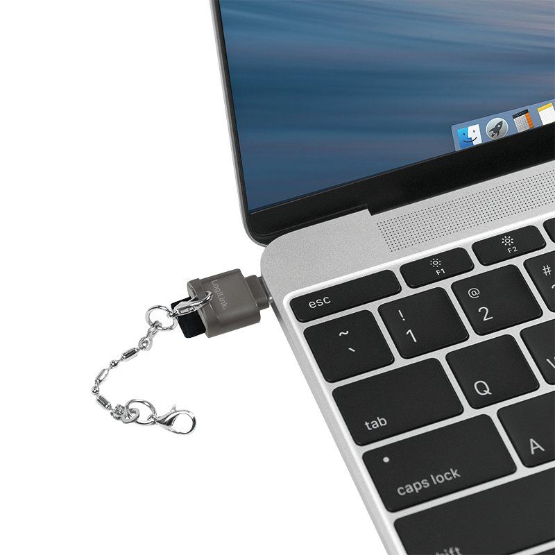 LogiLink Lecteur de cartes USB 2.0, porte-clé, noir