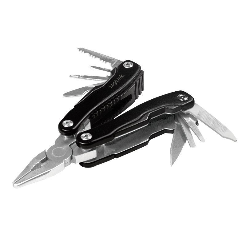 LogiLink WZ0044 multi tool pliers Pocket-size 11 tools Black, Silver