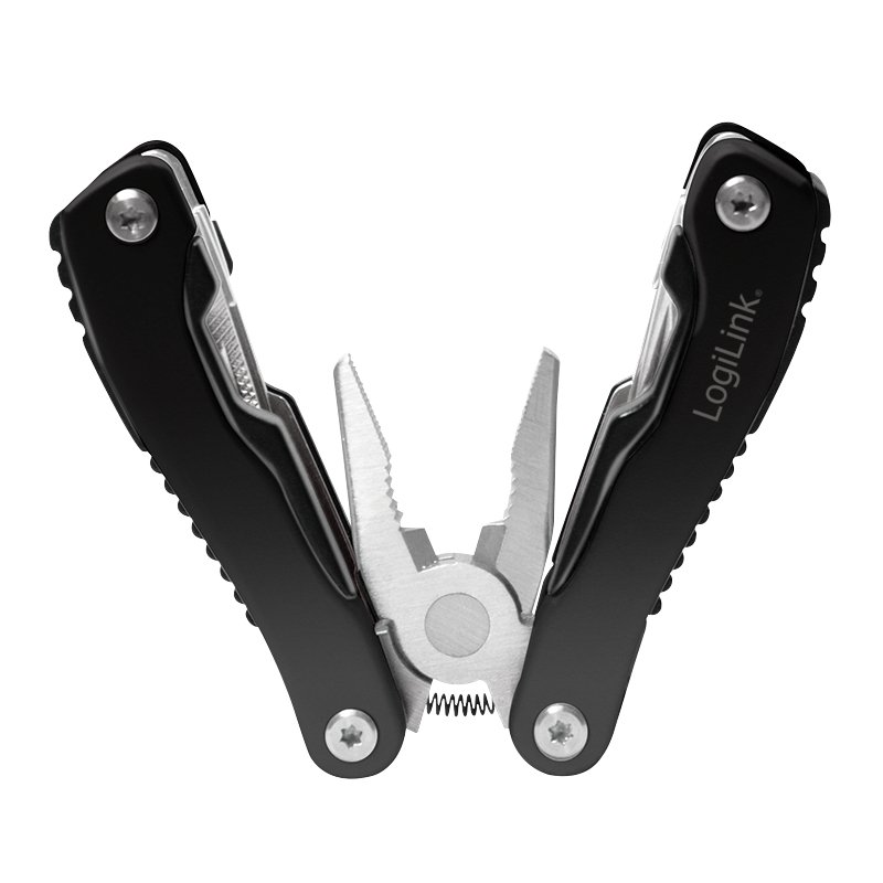 LogiLink WZ0044 multi tool pliers Pocket-size 11 tools Black, Silver