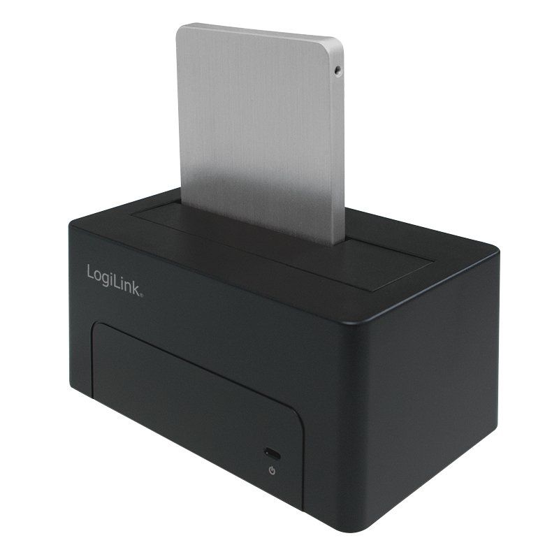 LogiLink QP0027 storage drive docking station USB 3.2 Gen 2 (3.1 Gen 2) Type-C Black