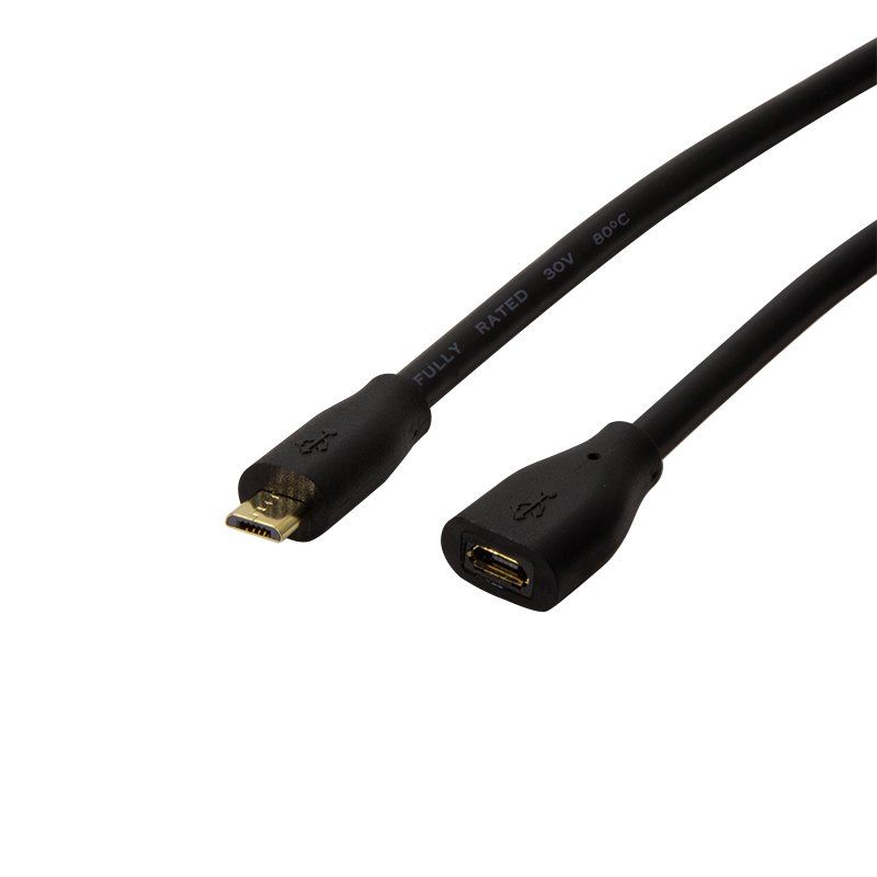 LogiLink Câble de rallonge micro USB 2.0, 3,0 m, noir