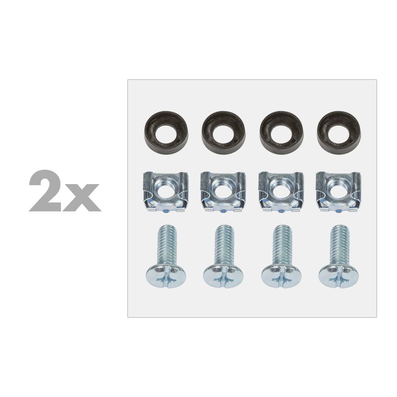 LogiLink Support mural 19", 2 U, gris clair (RAL7035)