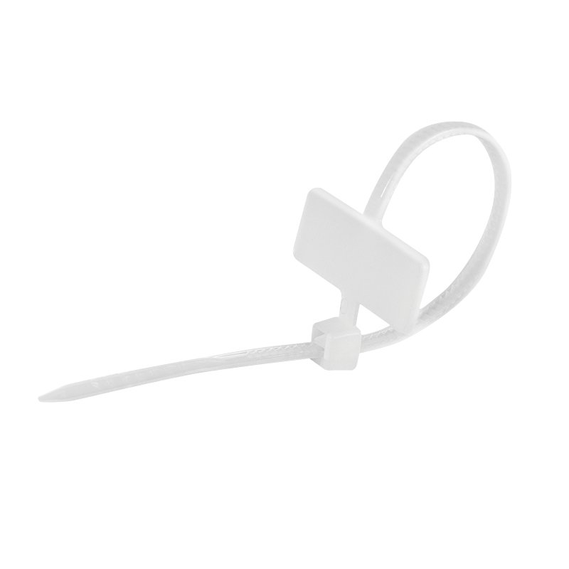 LogiLink Attache-câbles avec champ d'inscription, blanc