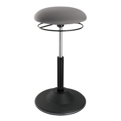 LogiLink EO0022 tabouret en forme de selle Siège rembourré Gris Tissu Noir 1 pièce(s)