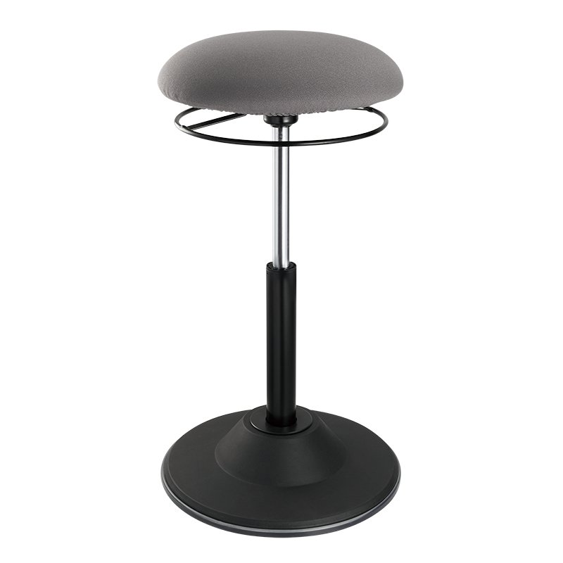 LogiLink EO0022 tabouret en forme de selle Siège rembourré Gris Tissu Noir 1 pièce(s)