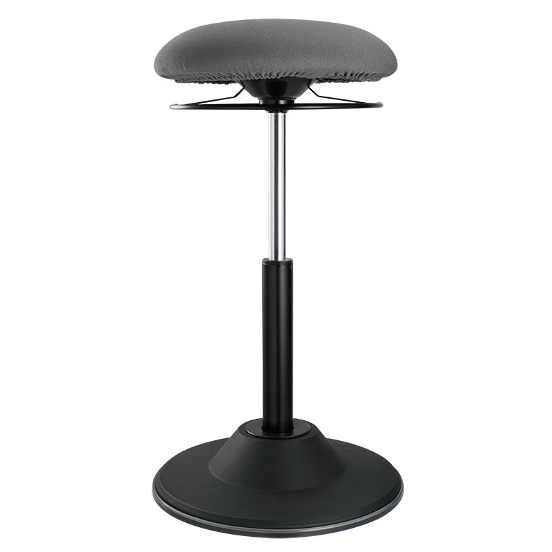 LogiLink EO0022 tabouret en forme de selle Siège rembourré Gris Tissu Noir 1 pièce(s)