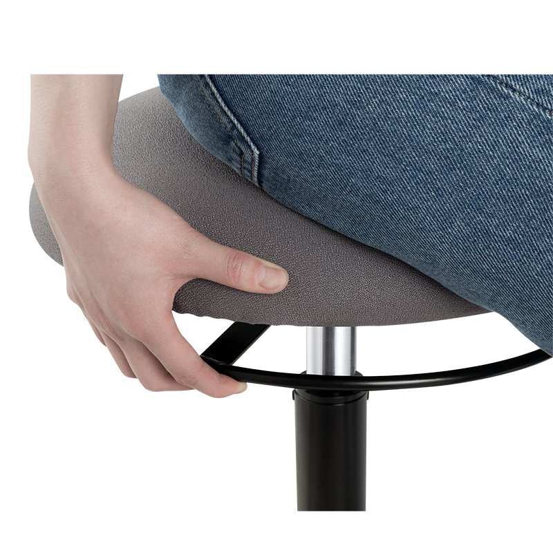 LogiLink Tabouret, hauteur réglable, noir