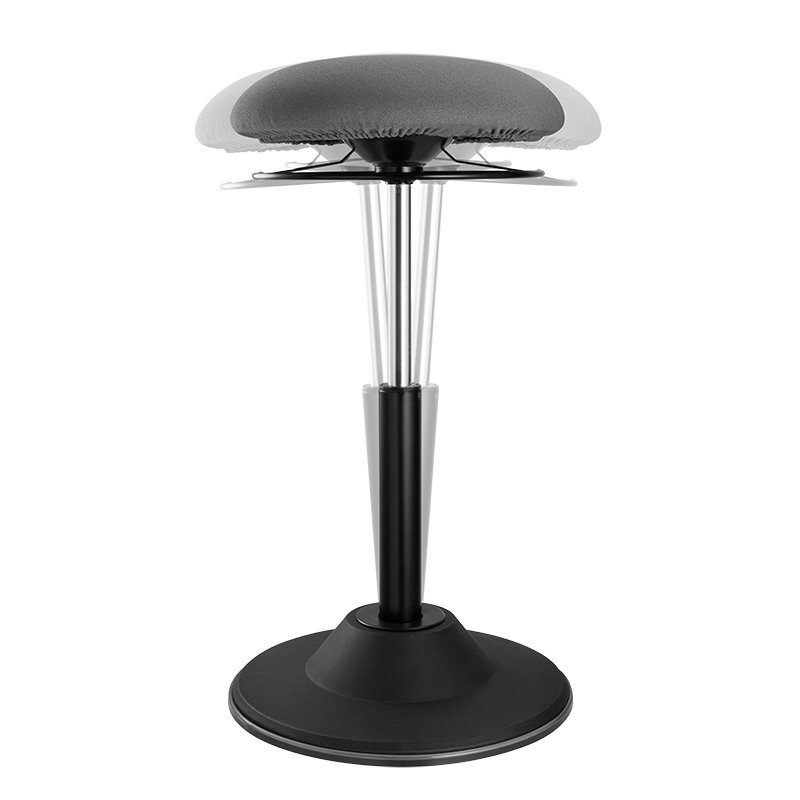LogiLink EO0022 tabouret en forme de selle Siège rembourré Gris Tissu Noir 1 pièce(s)
