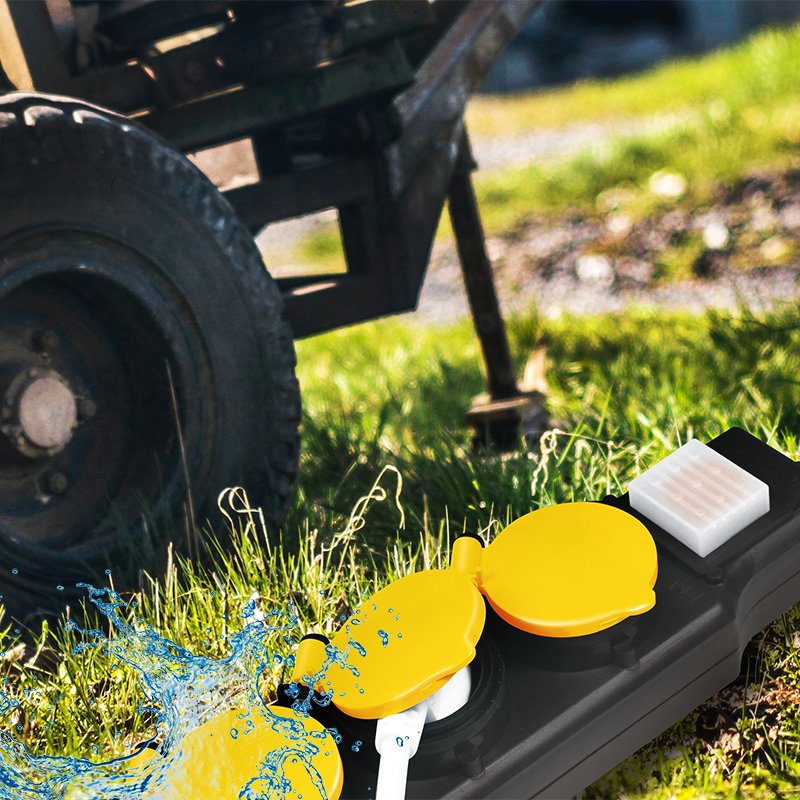 LogiLink LPS255 multiprise 1,5 m 5 sortie(s) CA Extérieure Noir, Jaune