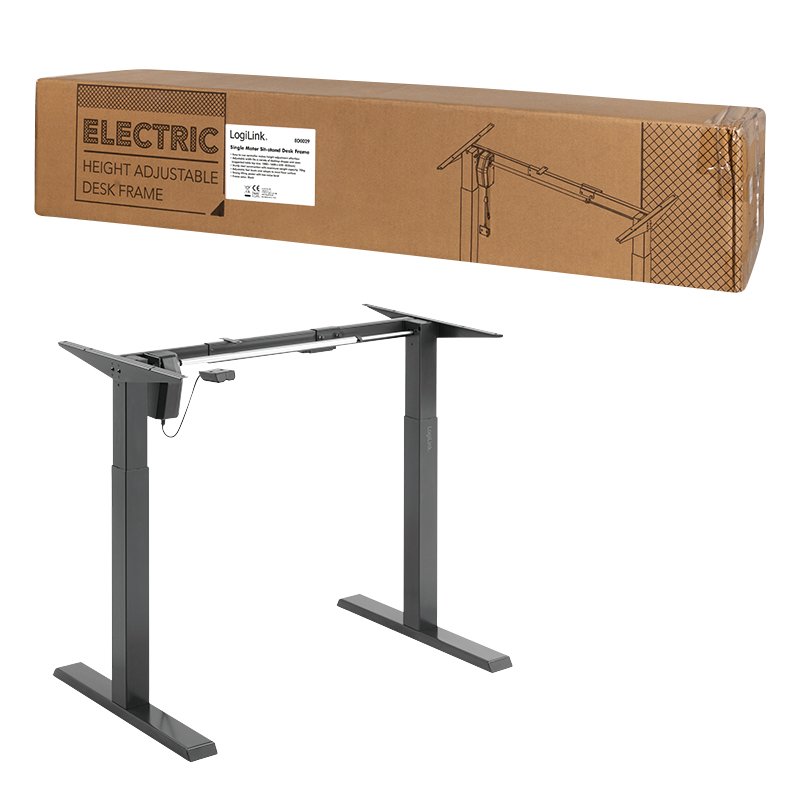 LogiLink EO0029 standing desk frame Electric 2 leg(s) Black