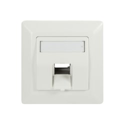 LogiLink Boîtier d'encastrement pour module Keystone, blanc