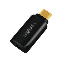 LogiLink Adaptateur audio - USB-C, noir