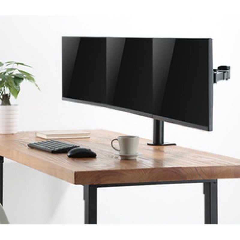 LogiLink Bras support pour 3 écrans 17-27", noir