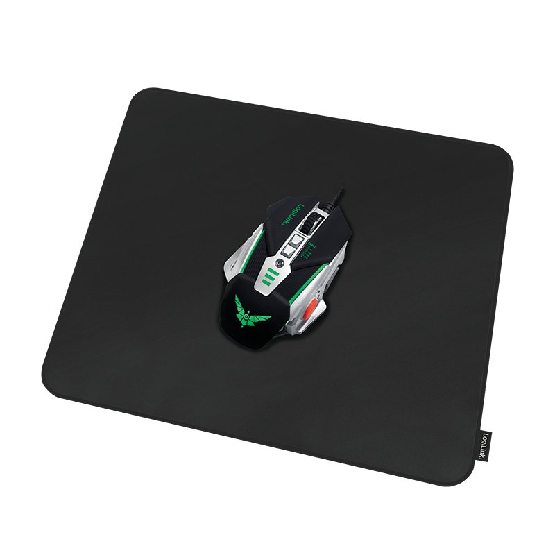 LogiLink Tapis souris gaming, bords cousus, taille XL, noir