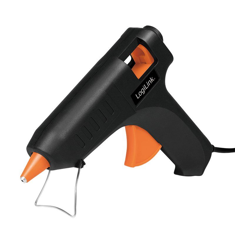 LogiLink WZ0051 pistolet et stylo à colle chaude Pistolet à colle chaude Noir, Orange 20 W