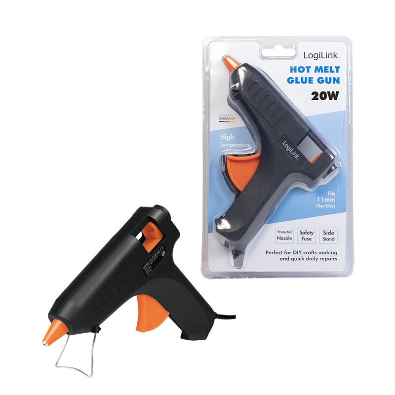 LogiLink WZ0051 hot glue gun/pen Black, Orange 20 W