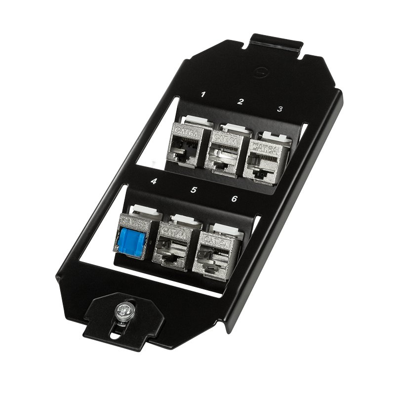 LogiLink NK4060 wall plate/switch cover Black