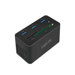 LogiLink UA0370 station d'accueil Avec fil USB 3.2 Gen 1 (3.1 Gen 1) Type-C Noir