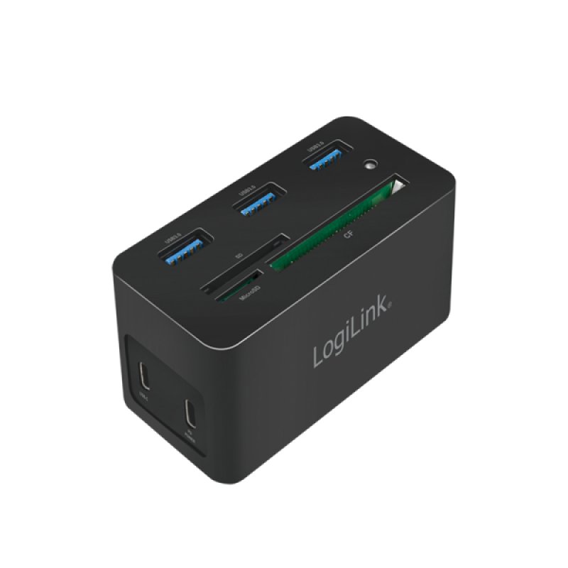 LogiLink UA0370 station d'accueil Avec fil USB 3.2 Gen 1 (3.1 Gen 1) Type-C Noir