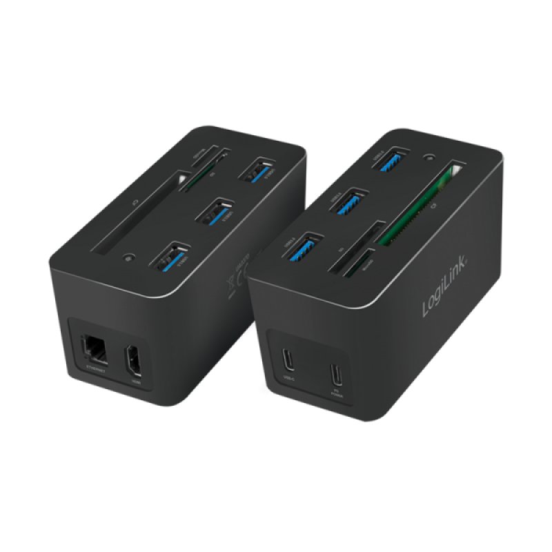 LogiLink UA0370 laptop dock/port replicator Wired USB 3.2 Gen 1 (3.1 Gen 1) Type-C Black
