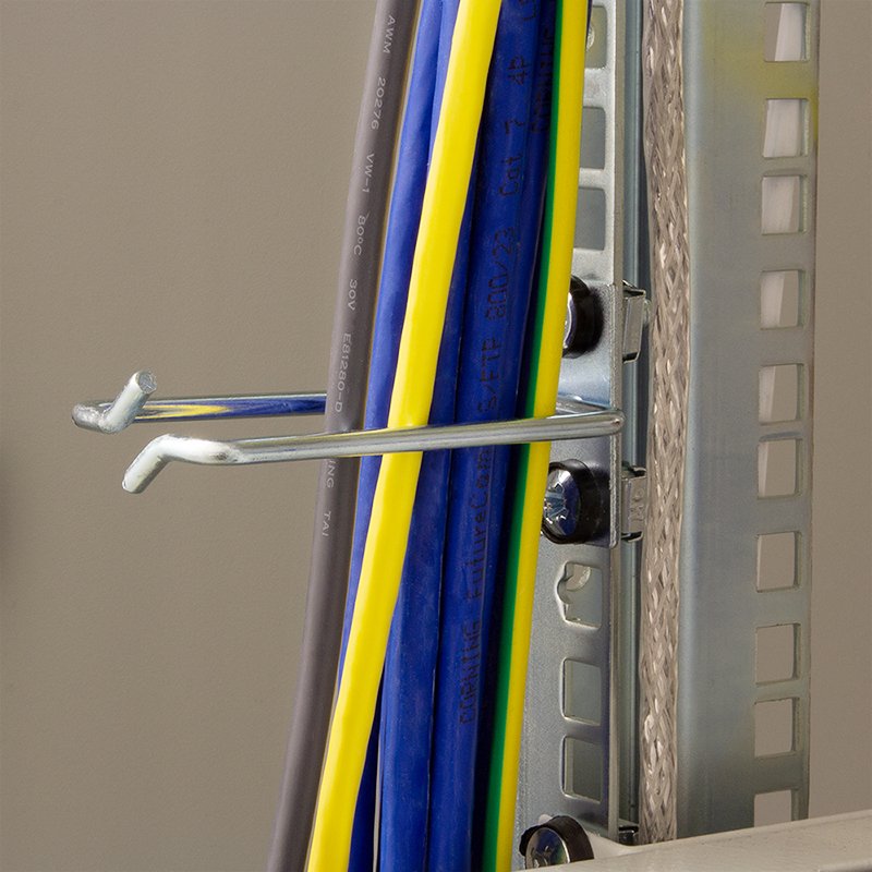 LogiLink Kit support de câbles, acier, 40 x 80 mm, galvanisé