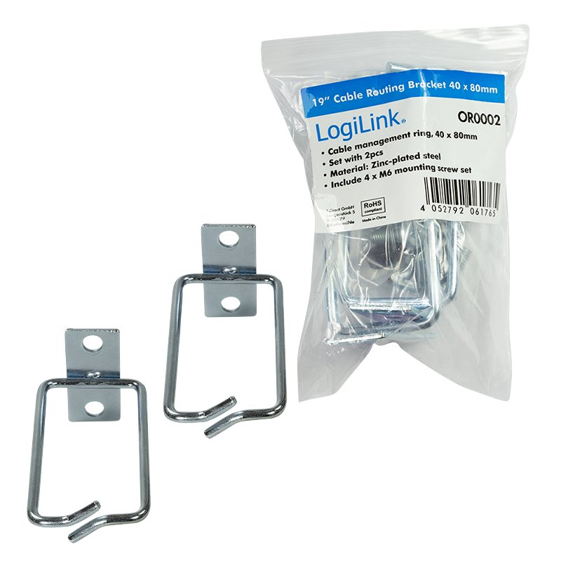 LogiLink OR0002 rack accessory Cable ring