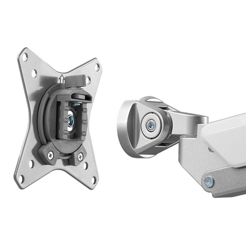 LogiLink Bras support pour deux écrans, aluminium, argent