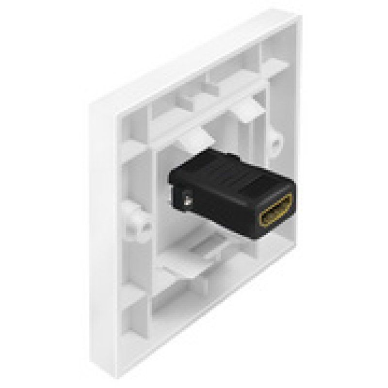 LogiLink Plastron HDMI, femelle HDMI - femelle HDMI, blanc
